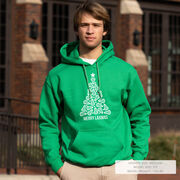 Lacrosse Hooded Sweatshirt - Merry Laxmas Tree