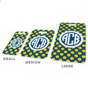Softball Bag/Luggage Tag - Personalized Softball Pattern Monogram
