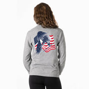 Hockey Tshirt Long Sleeve - Hockey Eagle (Back Design) 
