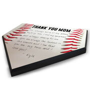 Baseball Home Plate Plaque - Thank You Mom