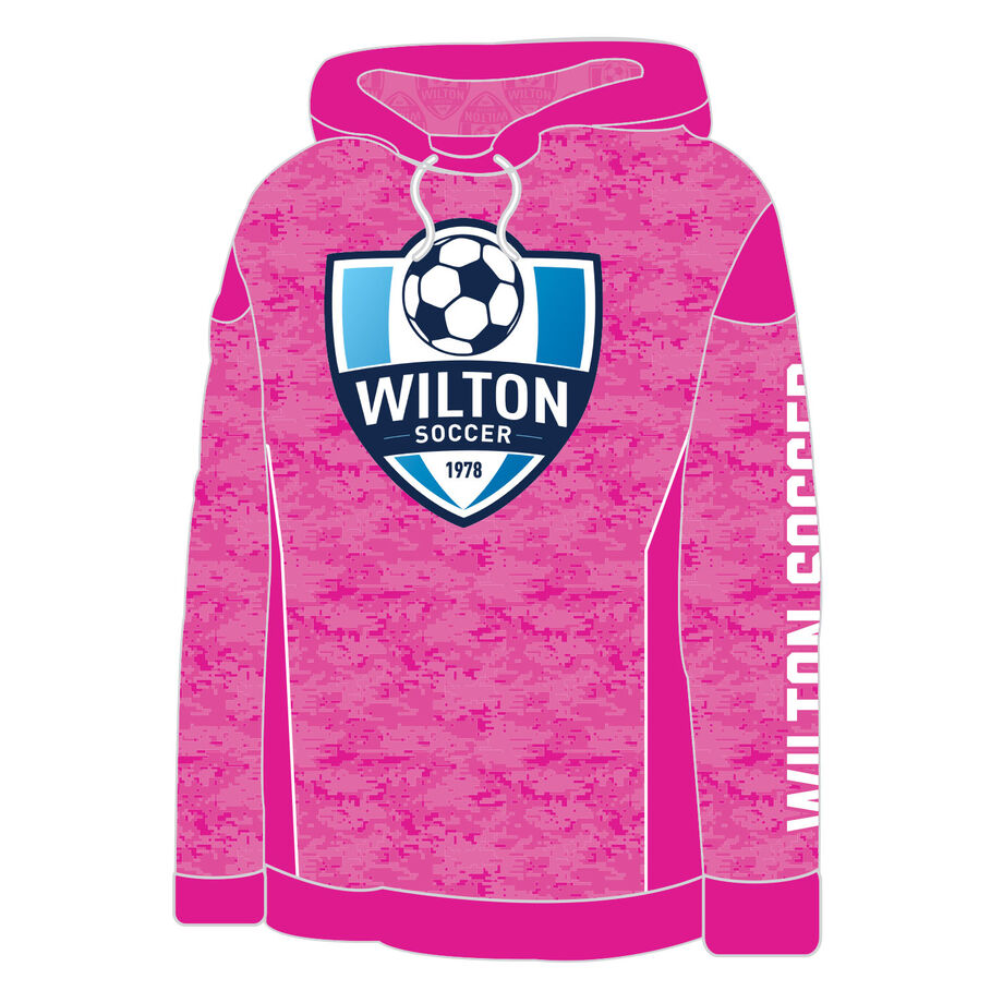 Soccer Hoodie - Wilton Soccer Digital Camo (Pink)