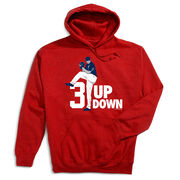 Baseball Hooded Sweatshirt - 3 Up 3 Down