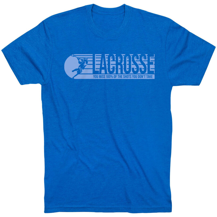Guys Lacrosse Short Sleeve T-Shirt - 100% Of The Shots