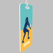 Volleyball Bag/Luggage Tag - Personalized Girl Silhouette