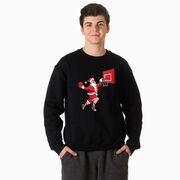 Basketball Crewneck Sweatshirt - Slam Dunk Santa