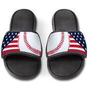 Baseball Repwell&reg; Slide Sandals - USA Flag