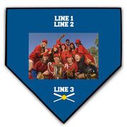 Softball Home Plate Plaque - Team Photo