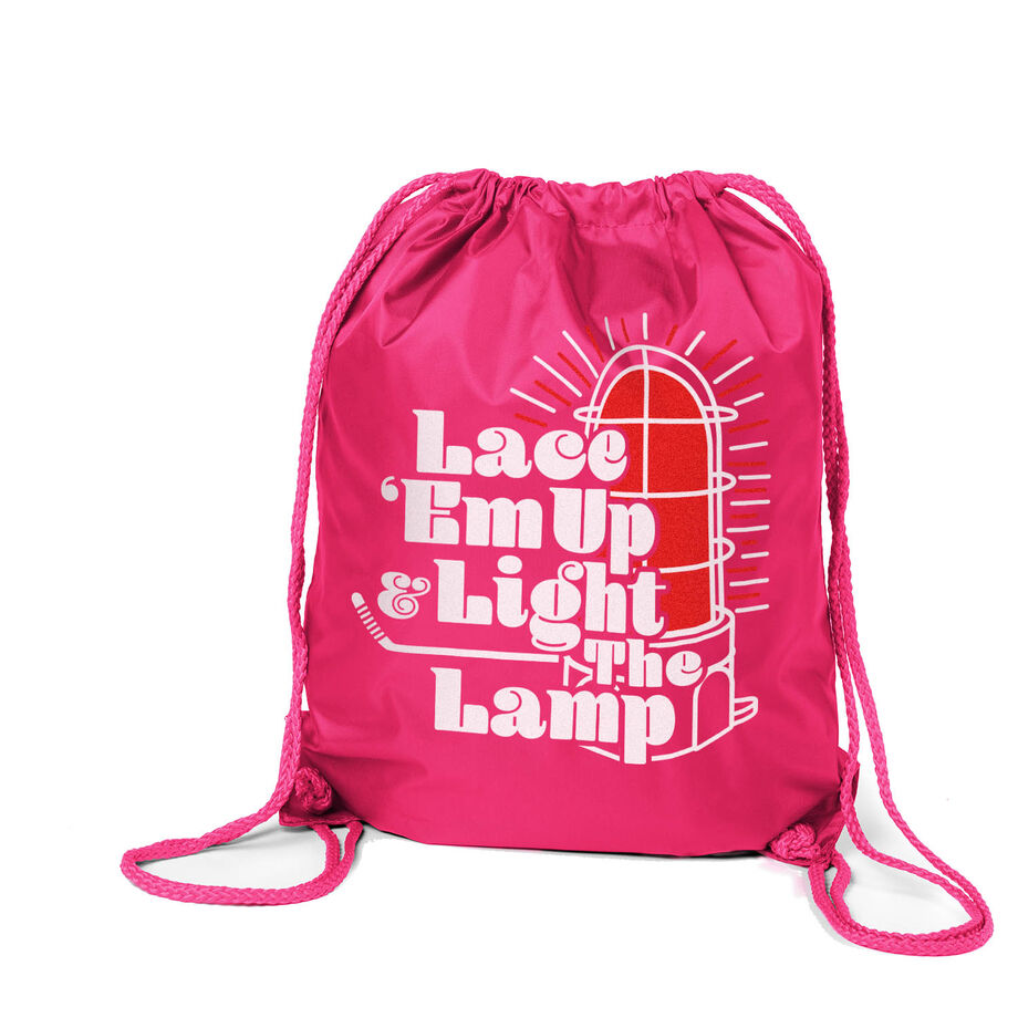 Hockey Sport Pack Cinch Sack - Lace 'Em Up And Light The Lamp