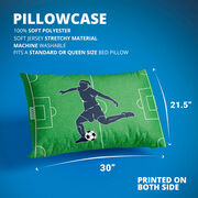 Soccer Pillowcase - Soccer Field Girl