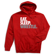 Wrestling Hooded Sweatshirt - Eat Sleep Wrestle (Stack)