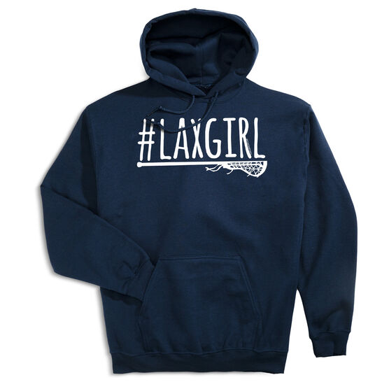 Girls Lacrosse Hooded Sweatshirt - #LAXGIRL