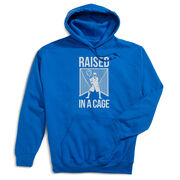 Guys Lacrosse Hooded Sweatshirt - Raised In The Cage