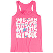 Hockey Flowy Racerback Tank Top - You Can Find Me At The Rink
