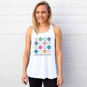 Soccer Flowy Racerback Tank Top - Soccer Makes Me Happy