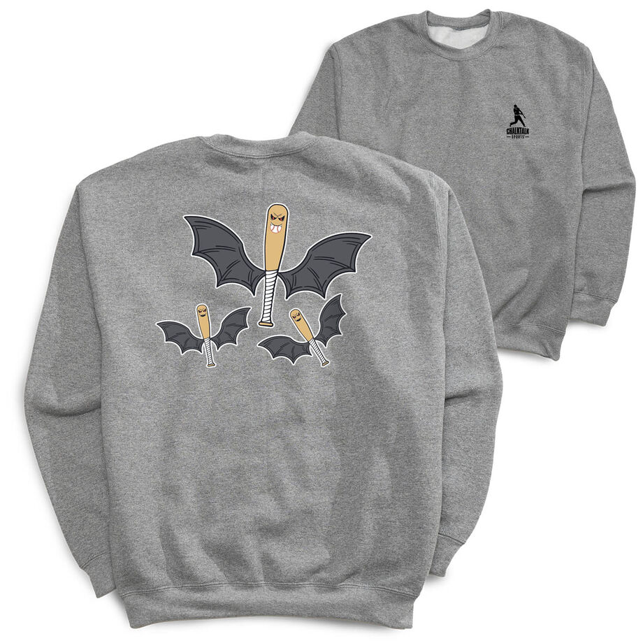Baseball Crewneck Sweatshirt - It's Bats (Back Design)
