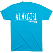 Girls Lacrosse Short Sleeve T-Shirt - #LAXGIRL