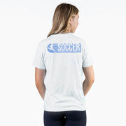 Soccer Short Sleeve T-Shirt - 100% Of The Shots (Back Design)