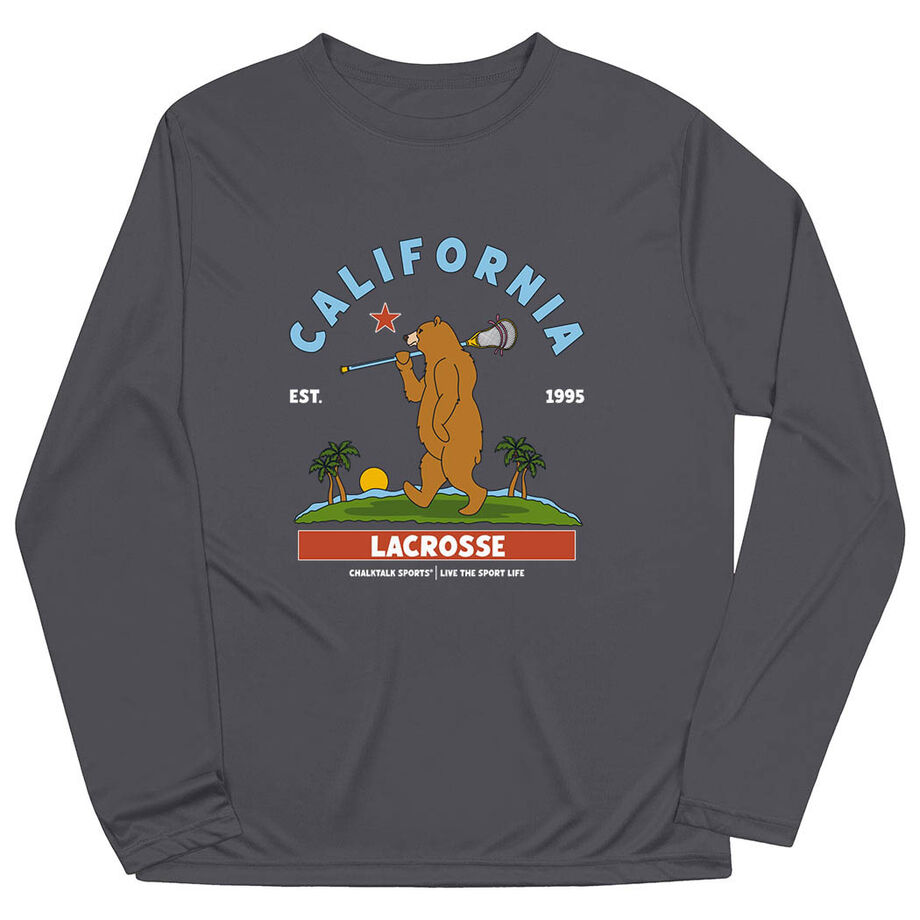 Guys Lacrosse Long Sleeve Performance Tee - California Lacrosse