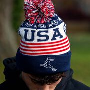 Soccer Knit Hat - USA