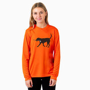 Hockey Long Sleeve Performance Tee - Howe the Hockey Dog