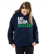 Soccer Hooded Sweatshirt - Eat. Sleep. Soccer.