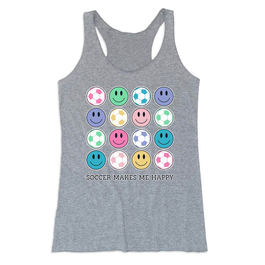 Soccer Women's Everyday Tank Top - Soccer Makes Me Happy