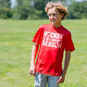 Hockey Short Sleeve Performance Tee - Hockey Is My Favorite Season