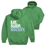 Hockey Hooded Sweatshirt - Eat. Sleep. Hockey (Back Design)