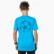 Soccer Short Sleeve T-Shirt - Soccer Words (Back Design)