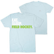 Field Hockey Short Sleeve T-Shirt - Eat. Sleep. Field Hockey. (Back Design)