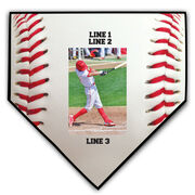 Baseball Home Plate Plaque - Vertical Photo