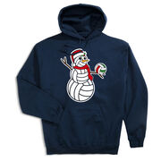Volleyball Hooded Sweatshirt - Serving Holiday Cheer