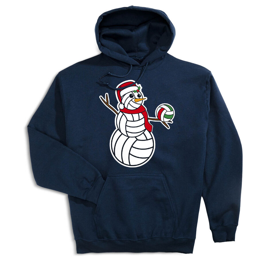 Volleyball Hooded Sweatshirt - Serving Holiday Cheer