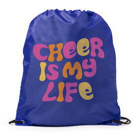 Cheerleading Drawstring Backpack - Cheer Is My Life