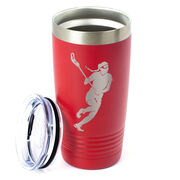 Girls Lacrosse 20 oz. Double Insulated Tumbler - Player Silhouette