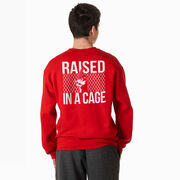 Baseball Crewneck Sweatshirt - Raised in a Cage (Back Design)