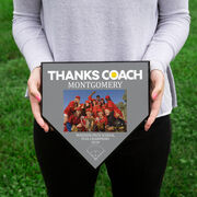 Softball Home Plate Plaque - Thank You Coach Photo