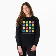 Softball Tshirt Long Sleeve - Softball Makes Me Happy