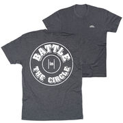 Wrestling Short Sleeve T-Shirt - Battle In Circle (Back Design)