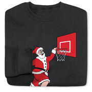 Basketball Crewneck Sweatshirt - Slam Dunk Santa