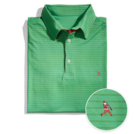 Baseball Short Sleeve Polo Shirt - Home Run Santa