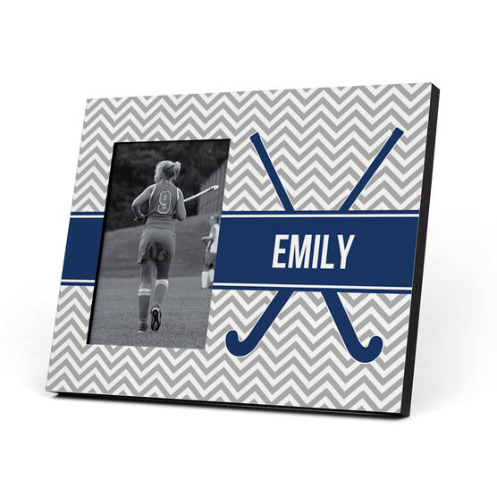 Field Hockey Photo Frame Sticks With Chevron Pattern Field Hockey Photo Frame Sticks With Chevron Pattern Chalktalksports