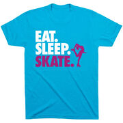 Figure Skating T-Shirt Short Sleeve Eat. Sleep. Skate.
