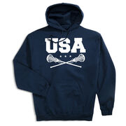 Girls Lacrosse Hooded Sweatshirt - USA Girls Lacrosse