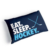 Hockey Pillowcase - Eat. Sleep. Hockey.