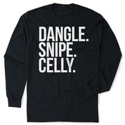 Hockey Tshirt Long Sleeve - Dangle Snipe Celly Words