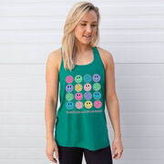 Volleyball Flowy Racerback Tank Top - Volleyball Makes Me Happy