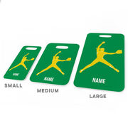 Softball Bag/Luggage Tag - Personalized Softball Pitcher