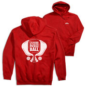 Pickleball Hooded Sweatshirt - I'd Rather Be Playing Pickleball (Back Design)