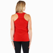 Skiing Flowy Racerback Tank Top - Freestyle Santa